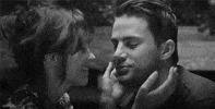 black and white love GIF
