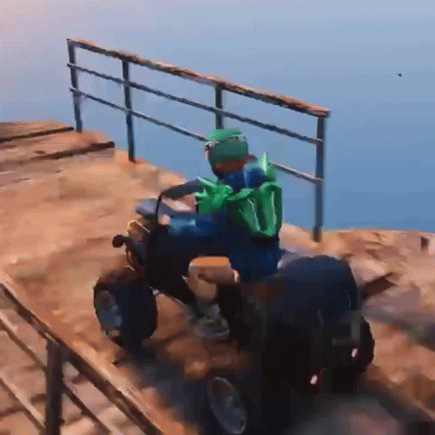 Grand Theft Auto Jump GIF by DAZZLE SHIP