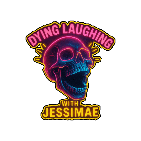 Happy Dying Laughing Sticker by Jessimae Peluso