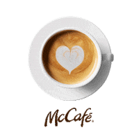 mcdonaldsdanmark mcdonalds kaffe cappucino mccafe Sticker