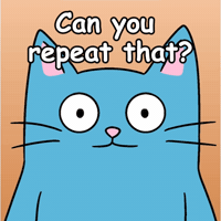 Looking Back Blue Cat GIF