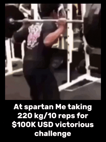 Challenge Squat GIF by Spartan Fitness