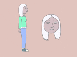 Excited Turn Around GIF by Leah Dubuc