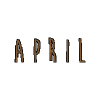 April Month Sticker