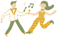 Wedding Happy Dance Sticker