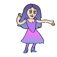 Girl Dancing Happy Dance Sticker