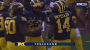 metellus and kinnel handshake michigan football GIF by Michigan Athletics