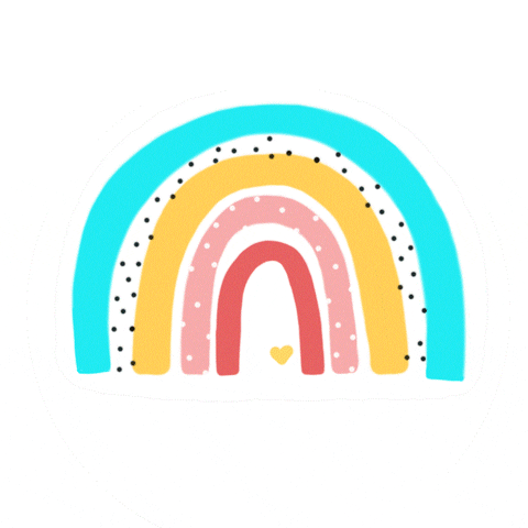 eladoodles rainbow sunshine landscape colores GIF