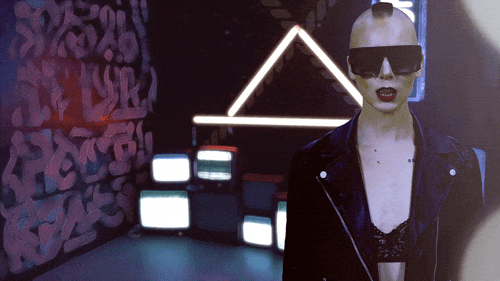 yewknee giphyupload dance cyberpunk futuristic GIF