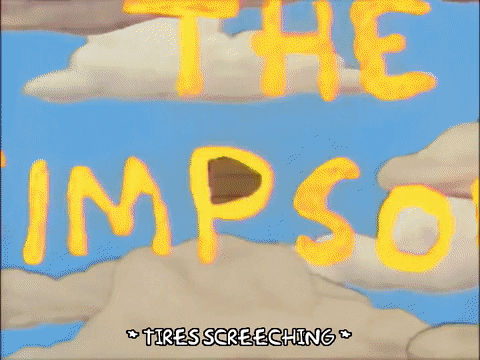 homer simpson car GIF
