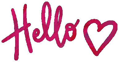 Heart Hello Sticker