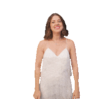 Happy White Dress Sticker by ABC Music