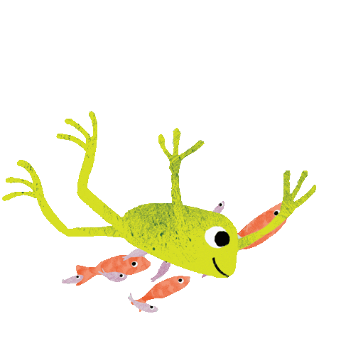 Frog Snap Sticker by Scribble Kids Books
