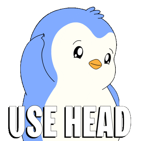 Think Big Brain Sticker by Pudgy Penguins