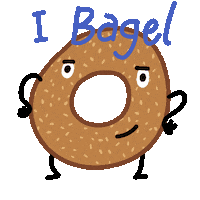Jewish Bagel Sticker