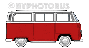 nyphotobus van volkswagen samba vw Sticker