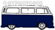 nyphotobus van volkswagen samba vw Sticker
