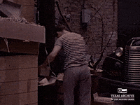 Trash Austin GIF by Texas Archive of the Moving Image