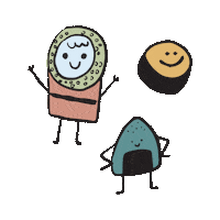 Sushi Roll Sticker by Kira