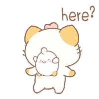 Hide-And-Seek Cat Sticker