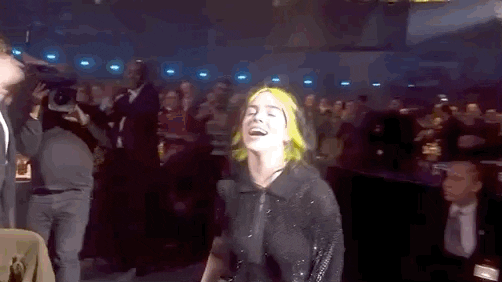 Billie Eilish Brits GIF by BRIT Awards