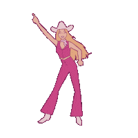 cowgirlvalentine barbie ryan gosling margot robbie barbie movie Sticker