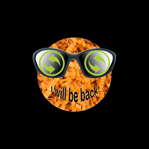 presentfill giphygifmaker nachhaltigkeit i will be back presentfill GIF