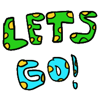 Lets Go Yes Sticker