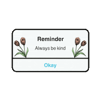 skinfictional floral positivity reminder affirmation Sticker