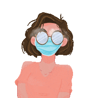 Lunettes Masque Sticker