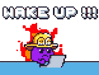 Angry Wake Up Sticker by Potatozzz by 9GAG