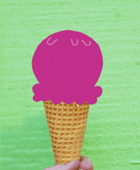 adrienneeluther icecream melting melt sweaty GIF