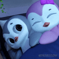 Penguclips adorable pengu penguins bedtime GIF
