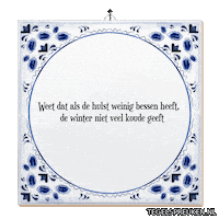 Winter Hoop Sticker by Tegelspreuken.nl