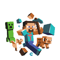 video game steve STICKER by imoji