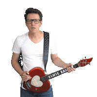 Guitar Brille Sticker by Bewie Bauer