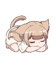 Cat Sleep Sticker