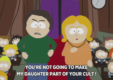 mad cult GIF by South Park 