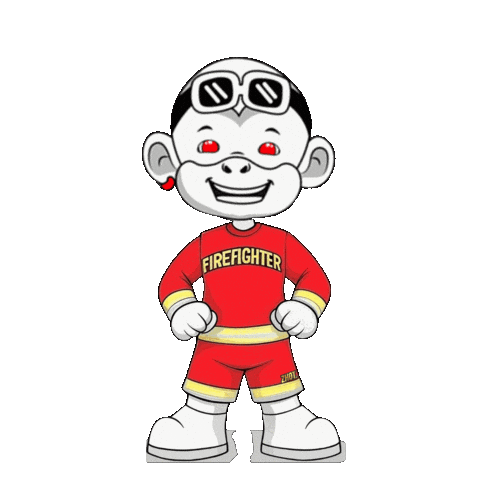 Fire Department Firefighter Sticker by Zhot