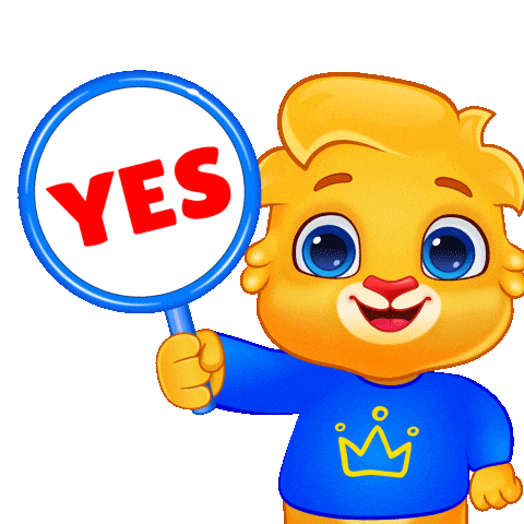 Oh Yeah Yes Sticker by Lucas and Friends by RV AppStudios