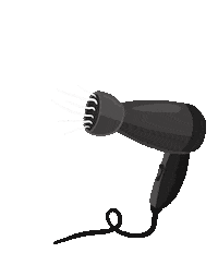 wildsavvy hairdresser hair dryer blowdry hair dresser Sticker