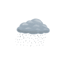 Rain Cloud Sticker by Zona E Home