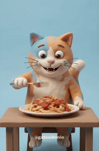 Hungry Funny Cat GIF