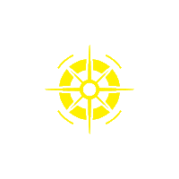 vutreshenglas yellow compass spinner hud Sticker