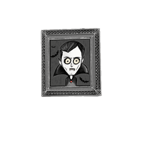 Monster Mansion Vampire Sticker by Genavieve