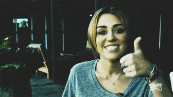 Miley Cyrus Thumbs Up GIF