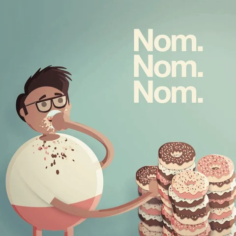 Hungry Donut GIF by Jake