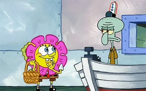 Sponge Bob Flower GIF by SpongeBob SquarePants