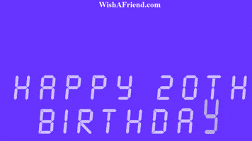 Happy Birthday Years GIF by wishafriend