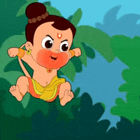 Animated Sticker Hanuman GIF by Chhota Bheem
